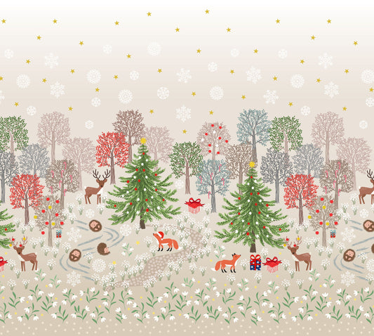 Christmas in Bluebell Wood - Double Border for Lewis and Irene