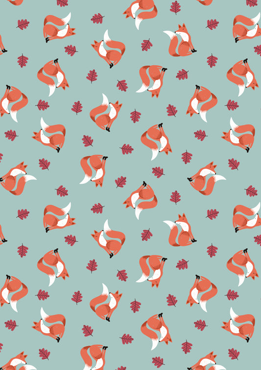Friendly Fox on Flannel by Lewis and Irene