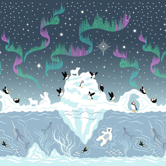Where the Sky Dances Double Border by Lewis and Irene