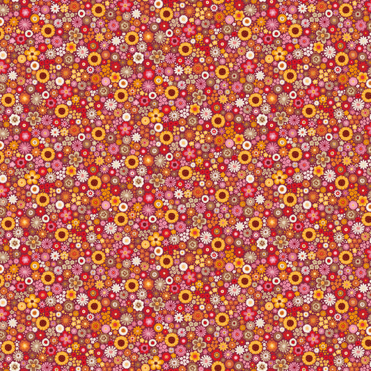 Autumn Days Mini Floral - Red image 0